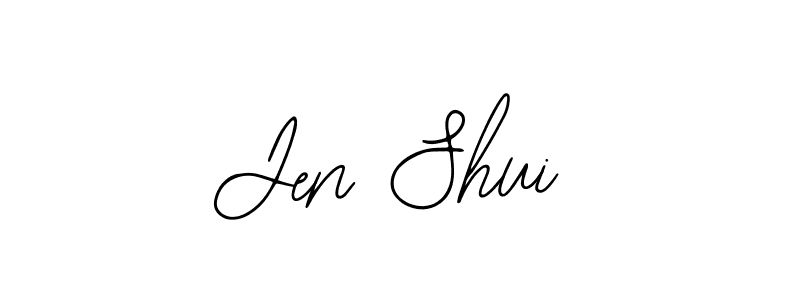 Also You can easily find your signature by using the search form. We will create Jen Shui name handwritten signature images for you free of cost using Bearetta-2O07w sign style. Jen Shui signature style 12 images and pictures png