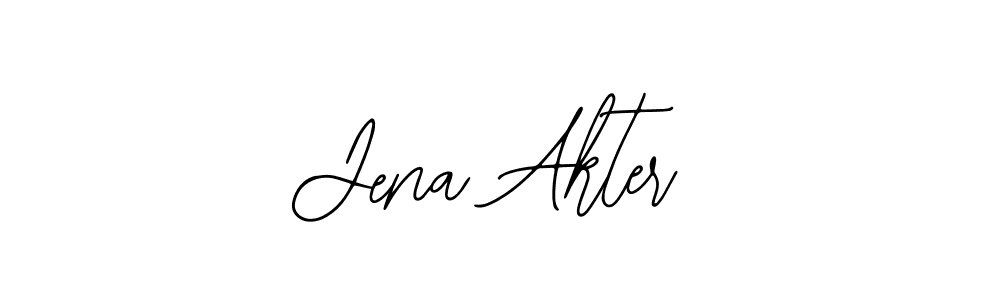 Create a beautiful signature design for name Jena Akter. With this signature (Bearetta-2O07w) fonts, you can make a handwritten signature for free. Jena Akter signature style 12 images and pictures png