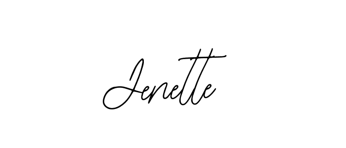 Use a signature maker to create a handwritten signature online. With this signature software, you can design (Bearetta-2O07w) your own signature for name Jenette. Jenette signature style 12 images and pictures png