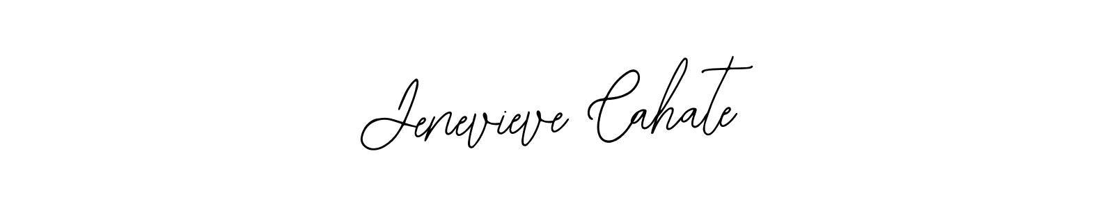 Design your own signature with our free online signature maker. With this signature software, you can create a handwritten (Bearetta-2O07w) signature for name Jenevieve Cahate. Jenevieve Cahate signature style 12 images and pictures png