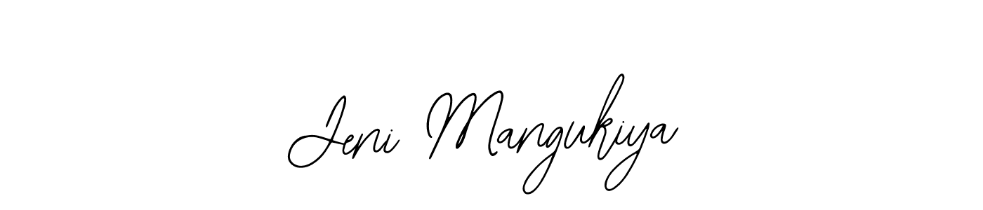 Similarly Bearetta-2O07w is the best handwritten signature design. Signature creator online .You can use it as an online autograph creator for name Jeni Mangukiya. Jeni Mangukiya signature style 12 images and pictures png