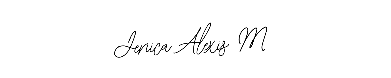 Jenica Alexis M stylish signature style. Best Handwritten Sign (Bearetta-2O07w) for my name. Handwritten Signature Collection Ideas for my name Jenica Alexis M. Jenica Alexis M signature style 12 images and pictures png