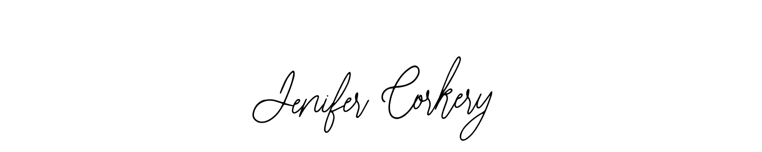 The best way (Bearetta-2O07w) to make a short signature is to pick only two or three words in your name. The name Jenifer Corkery include a total of six letters. For converting this name. Jenifer Corkery signature style 12 images and pictures png