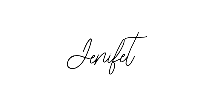 The best way (Bearetta-2O07w) to make a short signature is to pick only two or three words in your name. The name Jenifet include a total of six letters. For converting this name. Jenifet signature style 12 images and pictures png