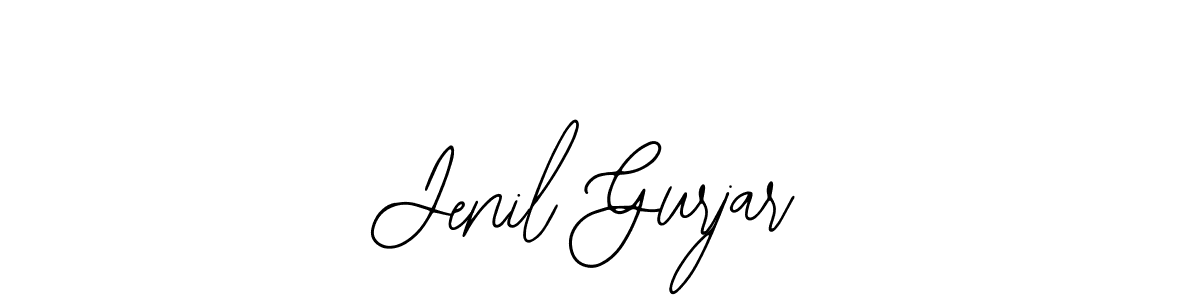 Similarly Bearetta-2O07w is the best handwritten signature design. Signature creator online .You can use it as an online autograph creator for name Jenil Gurjar. Jenil Gurjar signature style 12 images and pictures png