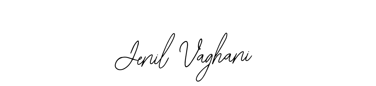 Jenil Vaghani stylish signature style. Best Handwritten Sign (Bearetta-2O07w) for my name. Handwritten Signature Collection Ideas for my name Jenil Vaghani. Jenil Vaghani signature style 12 images and pictures png