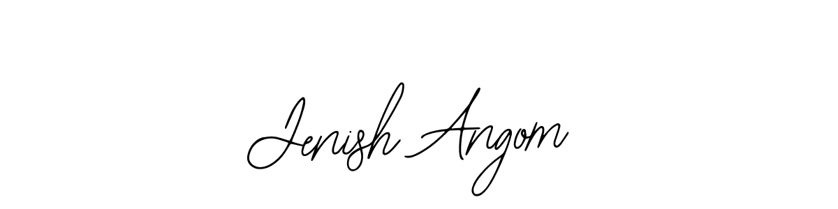 Jenish Angom stylish signature style. Best Handwritten Sign (Bearetta-2O07w) for my name. Handwritten Signature Collection Ideas for my name Jenish Angom. Jenish Angom signature style 12 images and pictures png