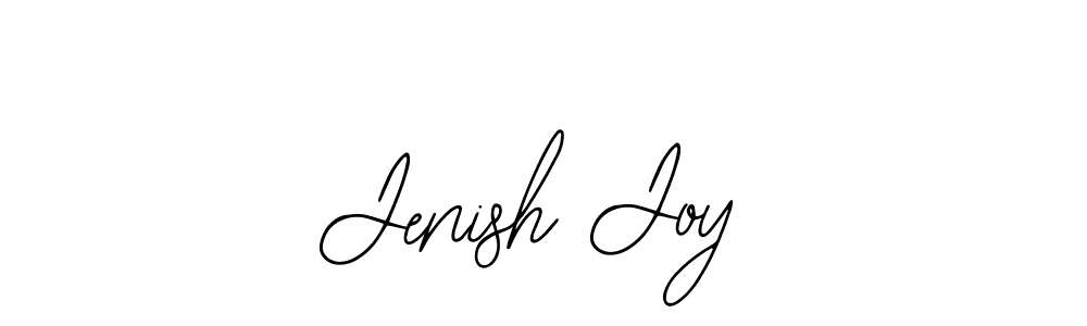 How to make Jenish Joy name signature. Use Bearetta-2O07w style for creating short signs online. This is the latest handwritten sign. Jenish Joy signature style 12 images and pictures png