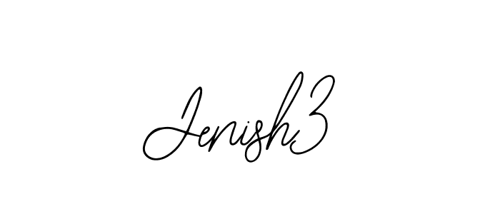 if you are searching for the best signature style for your name Jenish3. so please give up your signature search. here we have designed multiple signature styles  using Bearetta-2O07w. Jenish3 signature style 12 images and pictures png