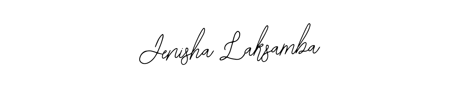 Similarly Bearetta-2O07w is the best handwritten signature design. Signature creator online .You can use it as an online autograph creator for name Jenisha Laksamba. Jenisha Laksamba signature style 12 images and pictures png