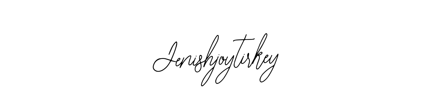 How to make Jenishjoytirkey name signature. Use Bearetta-2O07w style for creating short signs online. This is the latest handwritten sign. Jenishjoytirkey signature style 12 images and pictures png