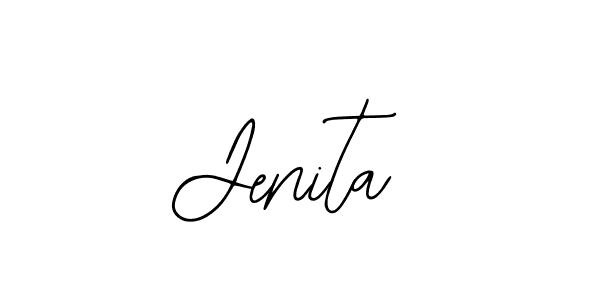 Design your own signature with our free online signature maker. With this signature software, you can create a handwritten (Bearetta-2O07w) signature for name Jenita. Jenita signature style 12 images and pictures png