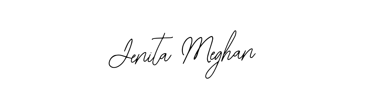 Also we have Jenita Meghan name is the best signature style. Create professional handwritten signature collection using Bearetta-2O07w autograph style. Jenita Meghan signature style 12 images and pictures png