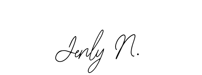 Also You can easily find your signature by using the search form. We will create Jenly N. name handwritten signature images for you free of cost using Bearetta-2O07w sign style. Jenly N. signature style 12 images and pictures png