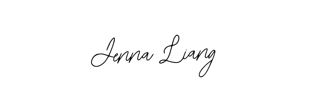Use a signature maker to create a handwritten signature online. With this signature software, you can design (Bearetta-2O07w) your own signature for name Jenna Liang. Jenna Liang signature style 12 images and pictures png