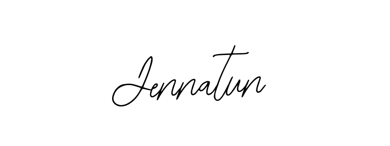 Jennatun stylish signature style. Best Handwritten Sign (Bearetta-2O07w) for my name. Handwritten Signature Collection Ideas for my name Jennatun. Jennatun signature style 12 images and pictures png
