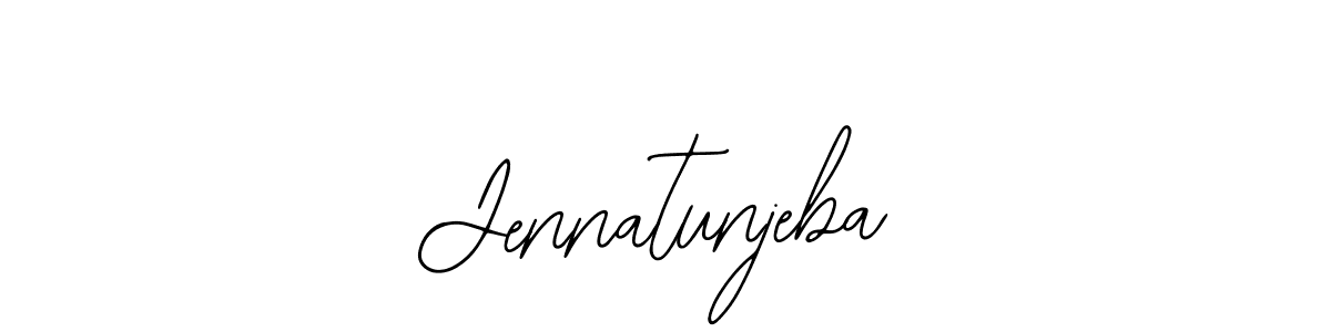Also You can easily find your signature by using the search form. We will create Jennatunjeba name handwritten signature images for you free of cost using Bearetta-2O07w sign style. Jennatunjeba signature style 12 images and pictures png