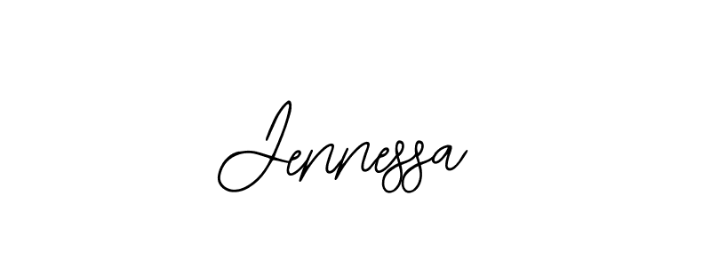 You should practise on your own different ways (Bearetta-2O07w) to write your name (Jennessa) in signature. don't let someone else do it for you. Jennessa signature style 12 images and pictures png