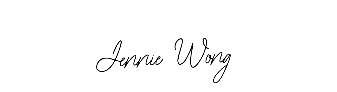 You should practise on your own different ways (Bearetta-2O07w) to write your name (Jennie Wong) in signature. don't let someone else do it for you. Jennie Wong signature style 12 images and pictures png