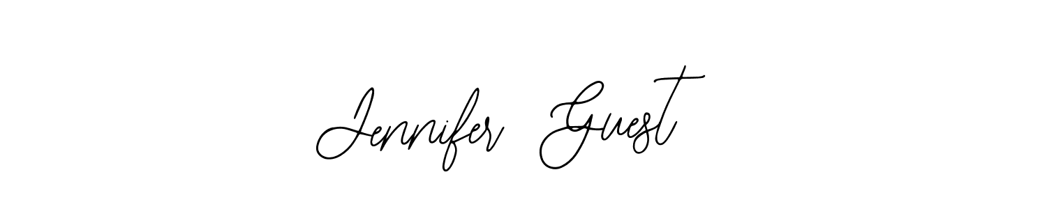Once you've used our free online signature maker to create your best signature Bearetta-2O07w style, it's time to enjoy all of the benefits that Jennifer  Guest name signing documents. Jennifer  Guest signature style 12 images and pictures png