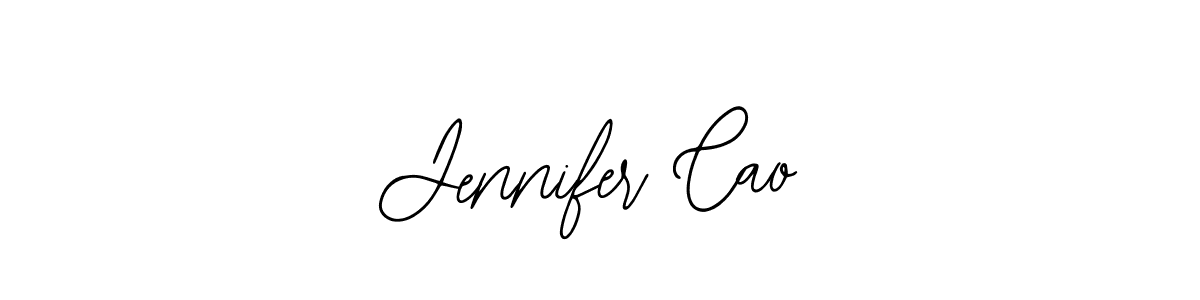 How to make Jennifer Cao signature? Bearetta-2O07w is a professional autograph style. Create handwritten signature for Jennifer Cao name. Jennifer Cao signature style 12 images and pictures png