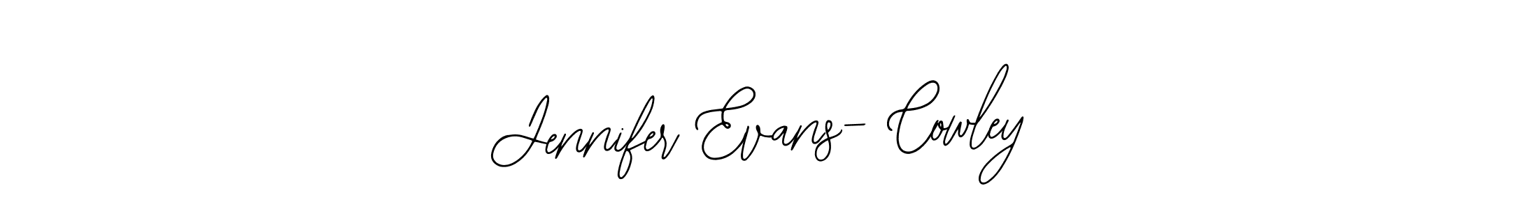 It looks lik you need a new signature style for name Jennifer Evans- Cowley. Design unique handwritten (Bearetta-2O07w) signature with our free signature maker in just a few clicks. Jennifer Evans- Cowley signature style 12 images and pictures png