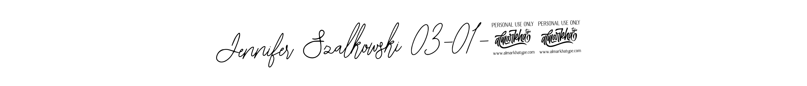 Use a signature maker to create a handwritten signature online. With this signature software, you can design (Bearetta-2O07w) your own signature for name Jennifer Szalkowski 03-01-24. Jennifer Szalkowski 03-01-24 signature style 12 images and pictures png