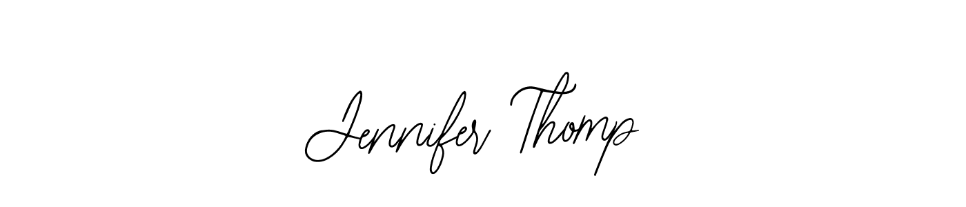 The best way (Bearetta-2O07w) to make a short signature is to pick only two or three words in your name. The name Jennifer Thomp include a total of six letters. For converting this name. Jennifer Thomp signature style 12 images and pictures png