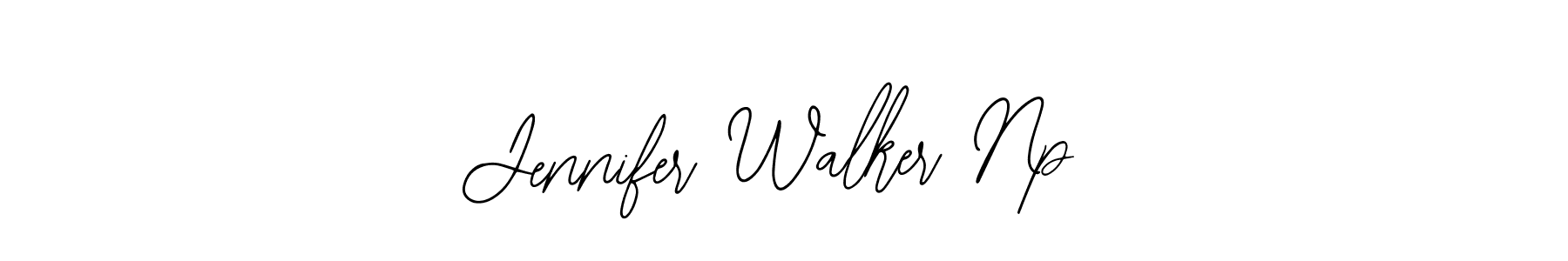 How to make Jennifer Walker Np name signature. Use Bearetta-2O07w style for creating short signs online. This is the latest handwritten sign. Jennifer Walker Np signature style 12 images and pictures png