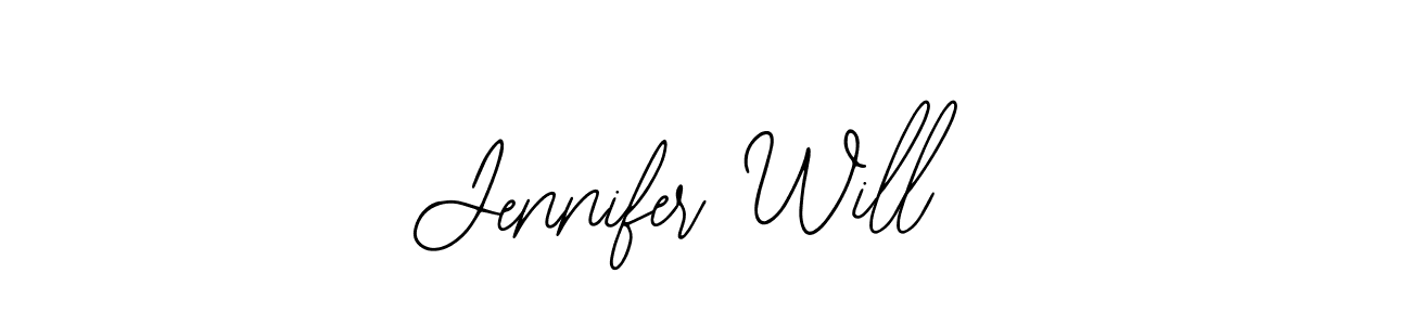 How to make Jennifer Will signature? Bearetta-2O07w is a professional autograph style. Create handwritten signature for Jennifer Will name. Jennifer Will signature style 12 images and pictures png