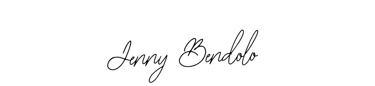 You should practise on your own different ways (Bearetta-2O07w) to write your name (Jenny Bendolo) in signature. don't let someone else do it for you. Jenny Bendolo signature style 12 images and pictures png