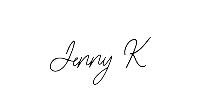 if you are searching for the best signature style for your name Jenny K. so please give up your signature search. here we have designed multiple signature styles  using Bearetta-2O07w. Jenny K signature style 12 images and pictures png