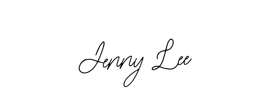 Use a signature maker to create a handwritten signature online. With this signature software, you can design (Bearetta-2O07w) your own signature for name Jenny Lee. Jenny Lee signature style 12 images and pictures png
