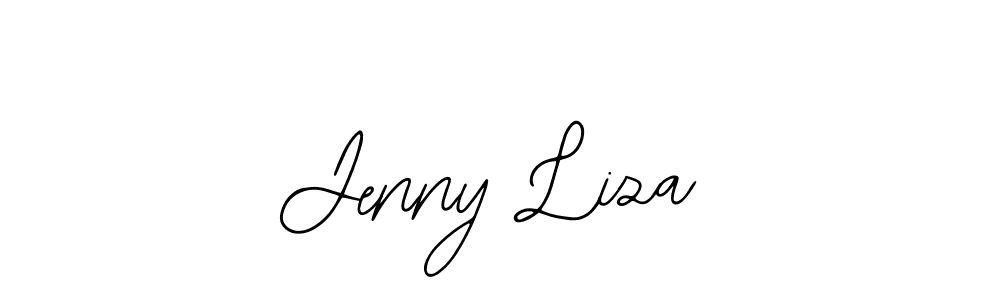 Jenny Liza stylish signature style. Best Handwritten Sign (Bearetta-2O07w) for my name. Handwritten Signature Collection Ideas for my name Jenny Liza. Jenny Liza signature style 12 images and pictures png