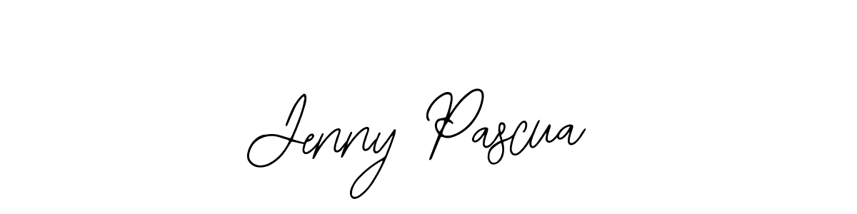 How to make Jenny Pascua name signature. Use Bearetta-2O07w style for creating short signs online. This is the latest handwritten sign. Jenny Pascua signature style 12 images and pictures png