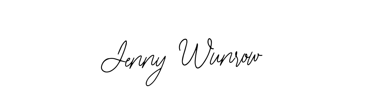 if you are searching for the best signature style for your name Jenny Wunrow. so please give up your signature search. here we have designed multiple signature styles  using Bearetta-2O07w. Jenny Wunrow signature style 12 images and pictures png