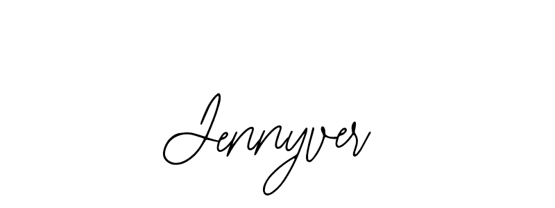 How to make Jennyver name signature. Use Bearetta-2O07w style for creating short signs online. This is the latest handwritten sign. Jennyver signature style 12 images and pictures png