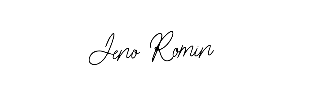 Use a signature maker to create a handwritten signature online. With this signature software, you can design (Bearetta-2O07w) your own signature for name Jeno Romin. Jeno Romin signature style 12 images and pictures png