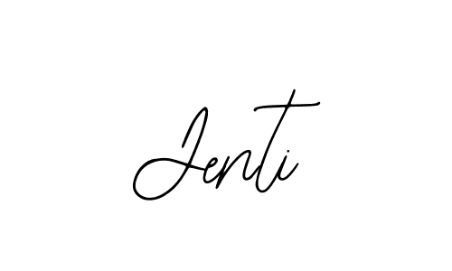 How to make Jenti name signature. Use Bearetta-2O07w style for creating short signs online. This is the latest handwritten sign. Jenti signature style 12 images and pictures png