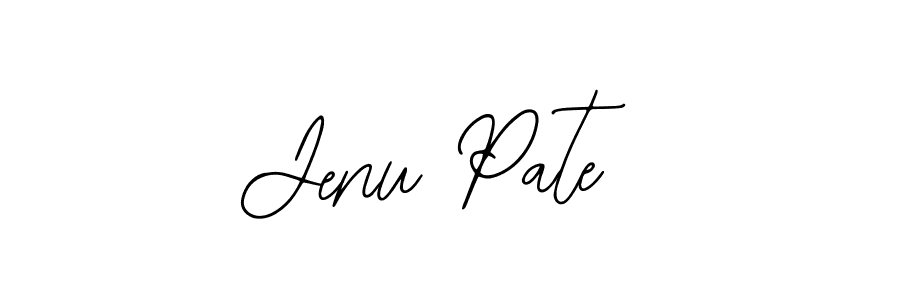 Make a beautiful signature design for name Jenu Pate. With this signature (Bearetta-2O07w) style, you can create a handwritten signature for free. Jenu Pate signature style 12 images and pictures png