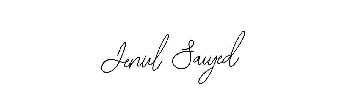 Also You can easily find your signature by using the search form. We will create Jenul Saiyed name handwritten signature images for you free of cost using Bearetta-2O07w sign style. Jenul Saiyed signature style 12 images and pictures png