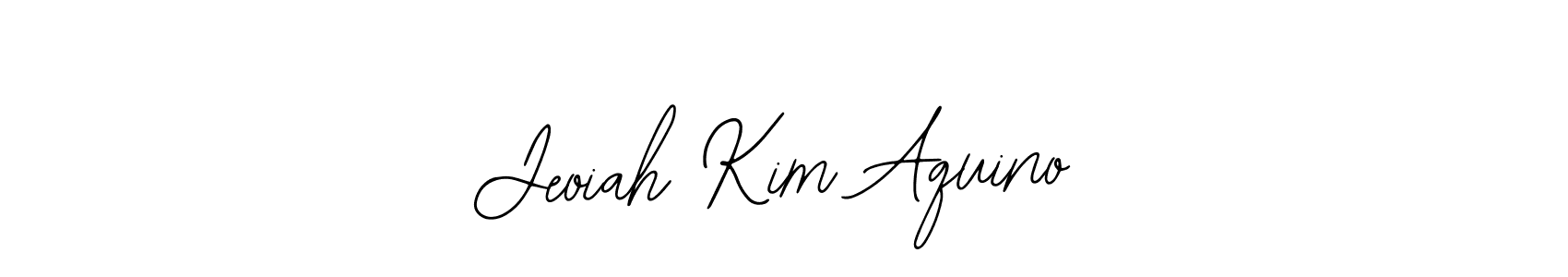 Also You can easily find your signature by using the search form. We will create Jeoiah Kim Aquino name handwritten signature images for you free of cost using Bearetta-2O07w sign style. Jeoiah Kim Aquino signature style 12 images and pictures png