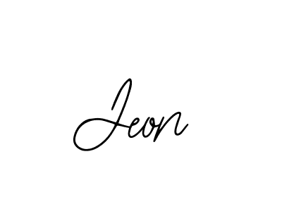 Use a signature maker to create a handwritten signature online. With this signature software, you can design (Bearetta-2O07w) your own signature for name Jeon. Jeon signature style 12 images and pictures png
