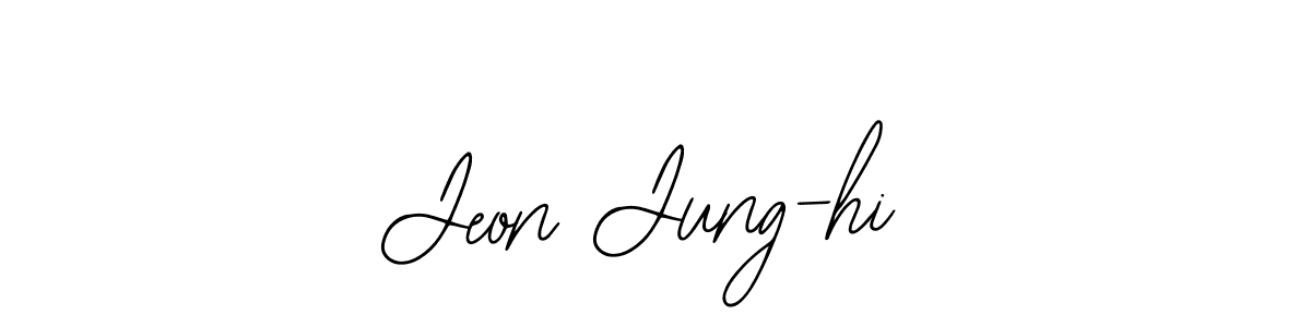 This is the best signature style for the Jeon Jung-hi name. Also you like these signature font (Bearetta-2O07w). Mix name signature. Jeon Jung-hi signature style 12 images and pictures png