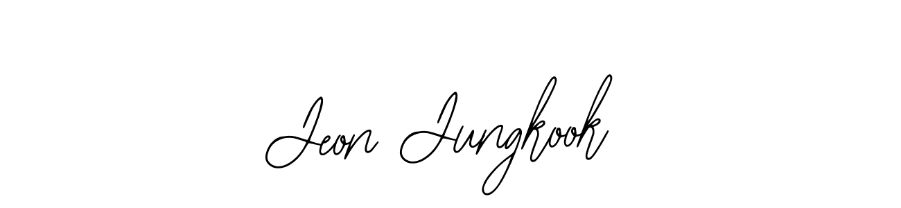 Design your own signature with our free online signature maker. With this signature software, you can create a handwritten (Bearetta-2O07w) signature for name Jeon Jungkook. Jeon Jungkook signature style 12 images and pictures png