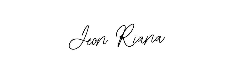 if you are searching for the best signature style for your name Jeon Riana. so please give up your signature search. here we have designed multiple signature styles  using Bearetta-2O07w. Jeon Riana signature style 12 images and pictures png