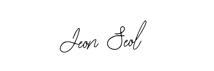 Use a signature maker to create a handwritten signature online. With this signature software, you can design (Bearetta-2O07w) your own signature for name Jeon Seol. Jeon Seol signature style 12 images and pictures png
