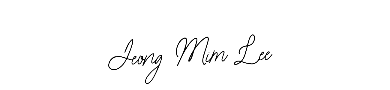 The best way (Bearetta-2O07w) to make a short signature is to pick only two or three words in your name. The name Jeong Mim Lee include a total of six letters. For converting this name. Jeong Mim Lee signature style 12 images and pictures png