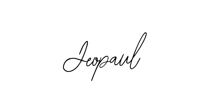 Use a signature maker to create a handwritten signature online. With this signature software, you can design (Bearetta-2O07w) your own signature for name Jeopaul. Jeopaul signature style 12 images and pictures png
