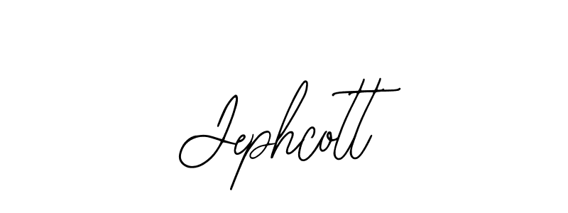 Use a signature maker to create a handwritten signature online. With this signature software, you can design (Bearetta-2O07w) your own signature for name Jephcott. Jephcott signature style 12 images and pictures png